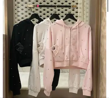 Lumignon 비쥬 셋업 후드티 핑크