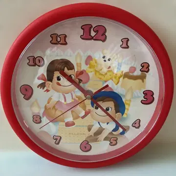 페코 포코 벽시계 (미사용품) 페코짱 포코짱 후지야