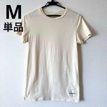 질샌더 플러스 반팔 티셔츠 아이보리 M