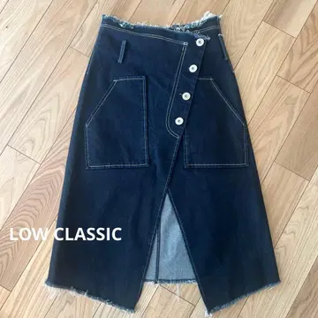 LOW classic 데님 스커트 M 사이즈