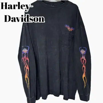 Harley-Davidson 3XL 긴팔 티셔츠 90s