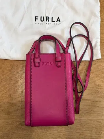 2307 FURLA 스마트폰 숄더백 핑크 파우치 미니백