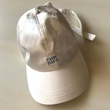 FUR FUR (퍼퍼) 새틴 야구 모자 화이트 계열 원사이즈