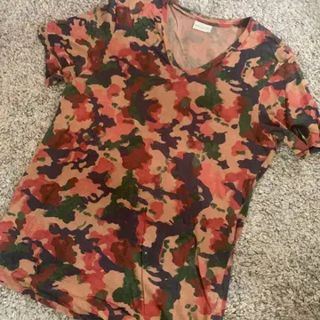 DRIES VAN NOTEN 카모 패턴 티셔츠 S