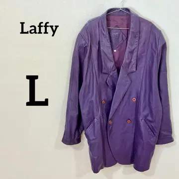 [ Loffy ] 양가죽 더블 가죽 롱 자켓 퍼플 한국제