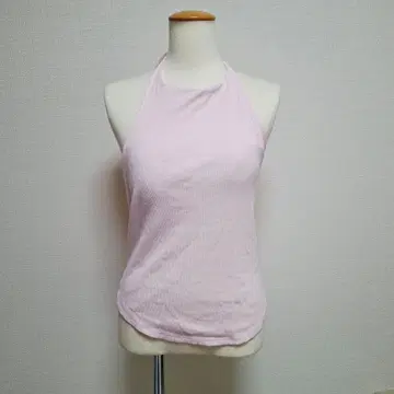 클라네 HALTER NECK CUP IN TOPS 홀터넥 핑크