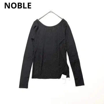 새상품 Noble 25SS 참 시어 레이스 풀오버 썸머 니트
