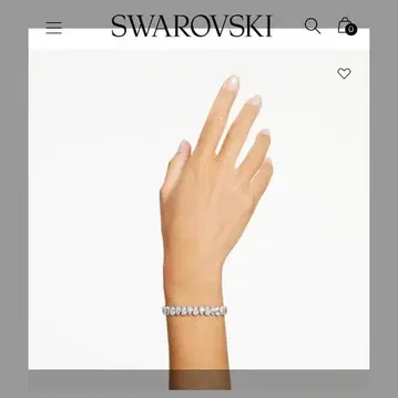 SWAROVSKI Matrix 테니스 팔찌 로듐