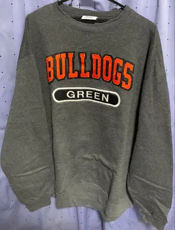 Champion BULLDOGS 그레이 맨투맨 2XL