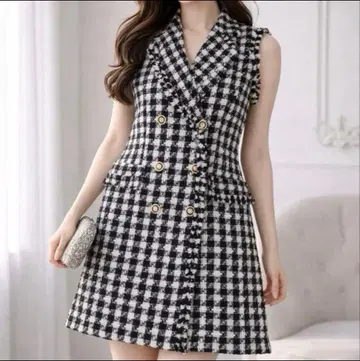 ZARA 트위드 베스트