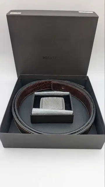 aniary 카모플라쥬 패턴 카모 패턴 리버서블 가죽 벨트 리버서블