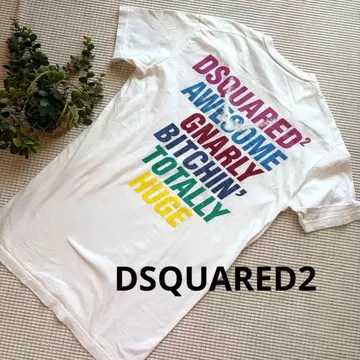 DSQUARED2/T셔츠/화이트/백프린트