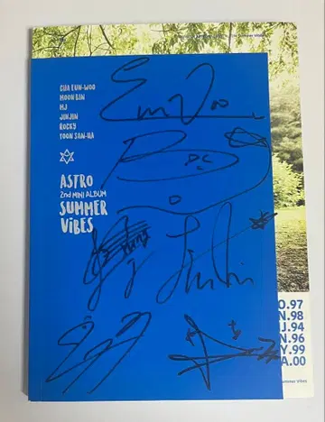 ASTRO 2nd summer vibes 전원 친필 사인 앨범