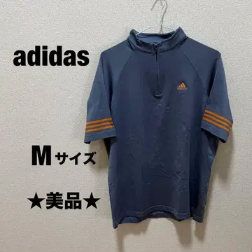 아디다스 골프 하프 지퍼 반팔 모크넥 M 사이즈