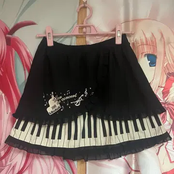 axes femme wishcore y2k 피아노 스커트