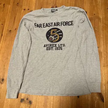 AVIREX FAR EAST AIR FORCE 롱 슬리브 티셔츠 XL