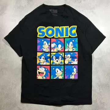 소닉 더 헤지혹 T셔츠 SONIC SEGA 세가 L 사이즈 구제 의류