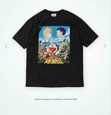 도라에몽 T셔츠 블랙 미사용