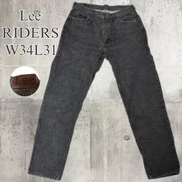 Lee RIDERS 블랙 데님 W34 L31 흑먹색 페이드