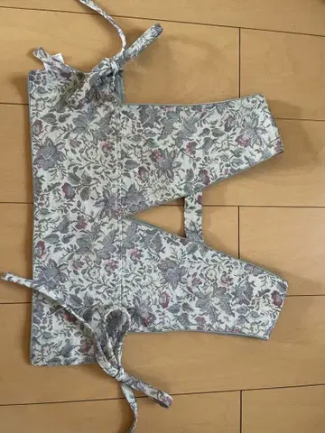 꽃무늬 고블랑 코르셋 뷔스티에 한국 스타일 빈티지