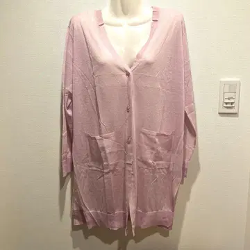 [상태 좋음 택 포함] 피코네 시어 가디건 보라색 퍼플 핑크 여름
