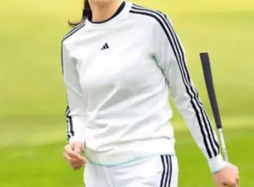 새상품 adidas 골프 쓰리라인 얇은 소재 니트 로고 자수 화이트 XL