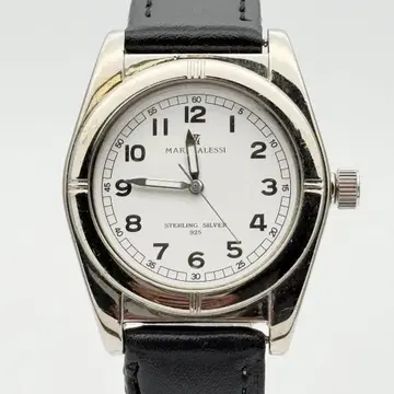 MARIO ALESSI 작동 925 SILVER 쿼츠 손목시계