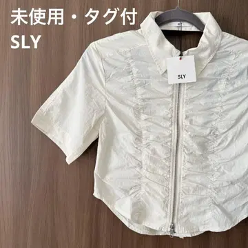 [ 미사용 택 포함 ] SLY 셔츠 홀터넥 화이트 F 집업