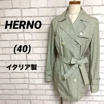 이탈리아제 HERNO 트렌치코트 그린 40사이즈 올 패턴