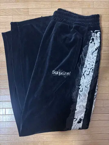 더블렛 블랙 트랙 팬츠