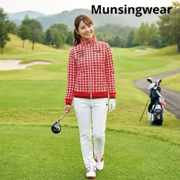 컨디션 최상 Munsingwear 체크 자켓 후드티 의류