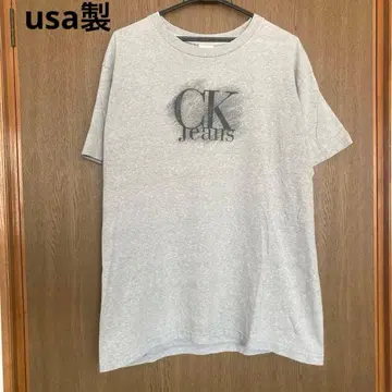 캘빈클라인 t셔츠 usa 싱글 스티치 usa 그레이 90s