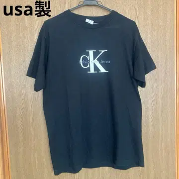 캘빈클라인 t셔츠 usa 싱글 스티치 usa 블랙 90s