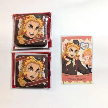 귀멸의 칼날 발렌타인 & 화이트데이 기프트 캔뱃지 초코풍 카드 렌고쿠