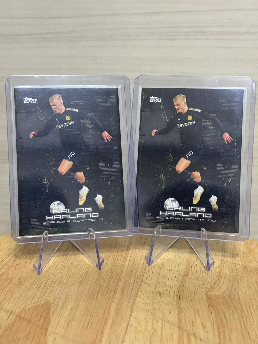 Topps 홀란드 도르트문트 선수 카드 2장 일괄