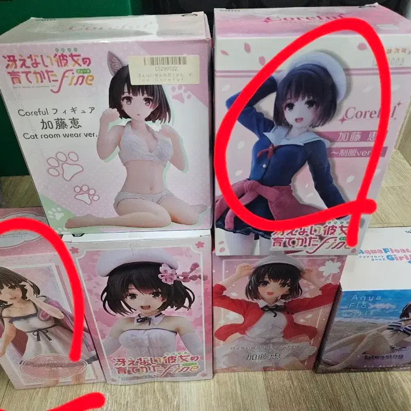 사에카노 카토메구미 피규어 및 여러 피규어 판매합니다