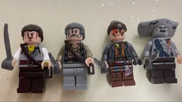 레고 캐리비안의 해적 미니 피규어 호환 4체 세트