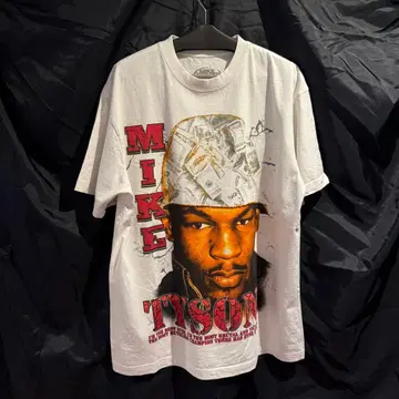 마이크 타이슨 t셔츠 공식 굿즈 mike tyson 복싱 화이트 L