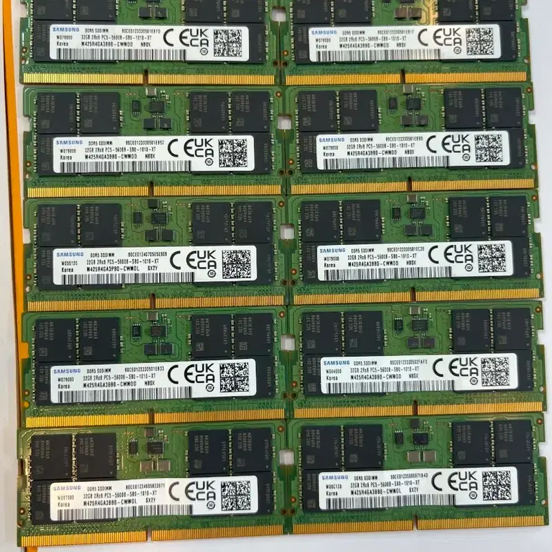 노트북용 삼성 SK하이닉스 DDR5 32GB 5600&4800램