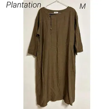 0819 Plantation 플랜테이션 브라운 티셔츠 원피스