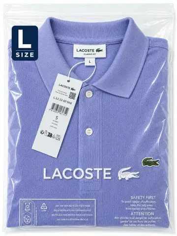 LACOSTE L.12.12 피케 셔츠 L 라벤더