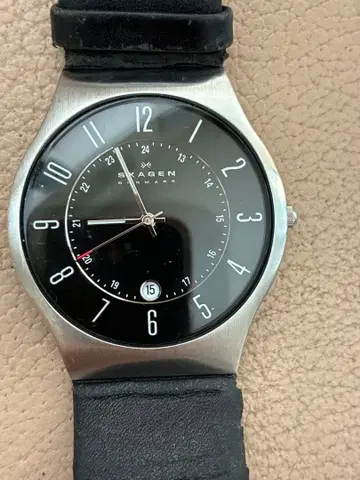 SKAGEN 손목시계 블랙 스테인리스