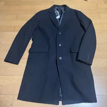 새상품 아줄 체스터 코트 블랙