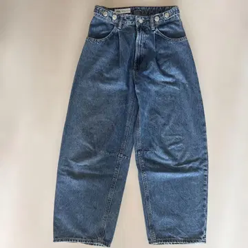최종 가격 인하 ZARA 데님 미들 허리 와이드 레그 32