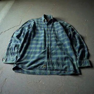 90s 자메이카 제 HIGH SIERRA 블랙워치 체크 플란넬 셔츠