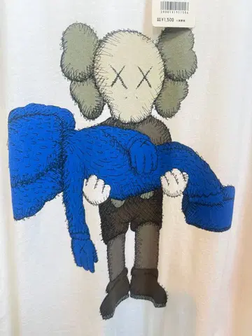 새상품 UNIQLO UT KAWS 티셔츠 화이트 XL