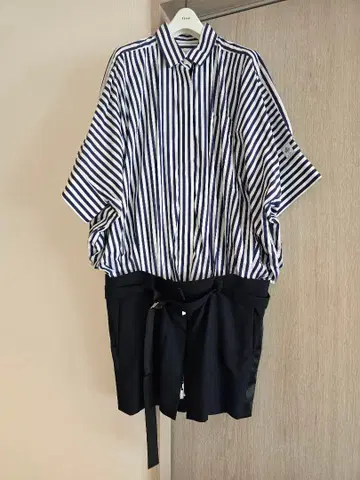 sacai x THOMAS MASON 셔츠 원피스