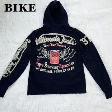 BIKE 지퍼 그래픽 후드티 미국 스트릿