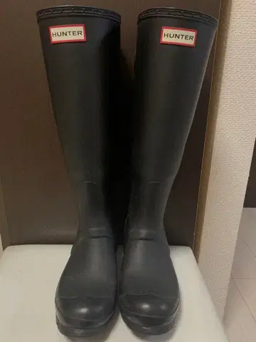 HUNTER 블랙 장화 37
