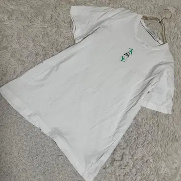 CALVIN KLEIN JEANS 티셔츠 화이트 M 로고 캐주얼